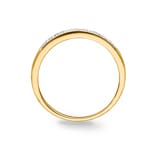 Eternity Ring 750/18 K Yellow Gold with Diamonds 0.10 ct H/si - RI-38025-GG