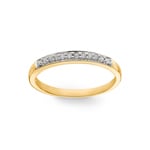 Eternity Ring 750/18 K Yellow Gold with Diamonds 0.10 ct H/si - RI-38025-GG