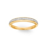 Mémoire-Ring 750/18 K Gelbgold mit Diamanten 0.20 ct H/si - RI-69920-GG