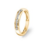 Mémoire-Ring 750/18 K Gelbgold mit Diamanten 0.22 ct H/si