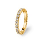 Mémoire-Ring 750/18 K Gelbgold mit Diamanten 1.00 ct H/si