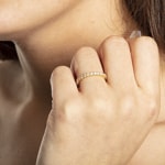 Eternity Ring 750/18 K Yellow Gold with Diamonds 1.50 ct H/si - RI-071886-06-GG