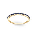 Bague Mémoire or jaune 750/18 ct avec saphirs - RI-46751-SAF-GG