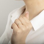 Eternity Ring 750/18 K Yellow Gold with Cubic Zirconia - 1111.10017