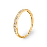 Eternity Ring 750/18 K Yellow Gold with Cubic Zirconia