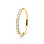 Eternity Ring 750/18 K Yellow Gold with Cubic Zirconia in 4 Prongs - 1.203.Z0