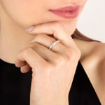 Mémoire-Ring 750/18 K Roségold mit Diamanten 0.20 ct H/si - RI-69920-RG