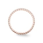 Bague Mémoire or rosé 750/18 ct avec diamants 0.50 ct H/si - RI-69183-RG