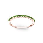 Bague Mémoire or rosé 750/18 ct avec grenats vert - RI-46751-TSA-RG
