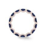 Mémoire-Ring 750/18 K Roségold mit Saphiren & Diamanten 0.41 ct H/si - RI-118320-SAF-RG