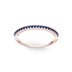 Bague Mémoire or rosé 750/18 ct avec saphirs - RI-46751-SAF-RG