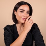 Mémoire-Ring 750/18 K Weissgold mit Diamanten 0.14 ct H/si - RI-100593-WG