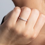 Eternity Ring 750/18 K White Gold with Diamonds 0.24 ct H/si - RI-100594-WG