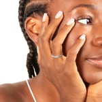 Mémoire-Ring 750/18 K Weissgold mit Diamanten 0.25 ct H/si - RI-100599-WG