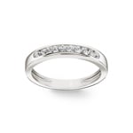 Mémoire-Ring 750/18 K Weissgold mit Diamanten 0.25 ct H/si - RI-100599-WG