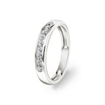 Eternity Ring 750/18 K White Gold with Diamonds 0.25 ct H/si
