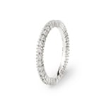 Eternity Ring 750/18 K White Gold with Diamonds 0.30 ct H/si
