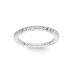 Mémoire-Ring 750/18 K Weissgold mit Diamanten 0.30 ct H/si - RI-071986-WG