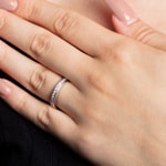 Eternity Ring 750/18 K White Gold with Diamonds 0.38 ct H/si - RI-071674-04-WG