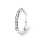 Eternity Ring 750/18 K White Gold with Diamonds 0.50 ct H/si