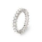 Eternity Ring 750/18 K White Gold with Diamonds 1.60 ct H/si
