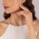 Mémoire-Ring 750/18 K Weissgold mit Diamanten 2.00 ct H/si - RI-69260-WG