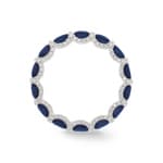 Mémoire-Ring 750/18 K Weissgold mit Saphiren & Diamanten 0.41 ct H/si - RI-118320-SAF-WG