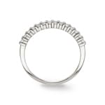Eternity Ring 925 Silver rhodium-plated with round Cubic Zirconia - ASRL07Z