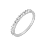 Mémoire-Ring 925 Silber rhodiniert mit Zirkonia rund