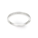 Eternity Ring 925 Silver rhodium-plated with round Cubic Zirconia - ASRZ47Z