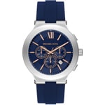 Michael Kors Billie Chronographe Argenté / Bleu 46mm