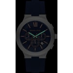 Michael Kors Billie Chronographe Argenté / Bleu 46mm - MK9254