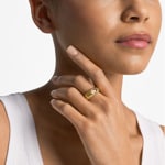 Michael Kors Brilliance Bague Center Focal Laiton Plaqué or - MKJ8484710