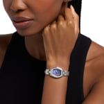 Michael Kors Chelsea Silbrig / Blau 25mm - MK7621