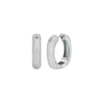 Michael Kors Creolen Metallic Muse Messing Pavé Silbrig - MKJ8604040