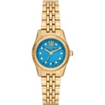 Michael Kors Lexington Goldig / Blau 26mm - MK4813