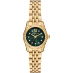 Michael Kors Lexington Doré / Vert émeraude 26mm