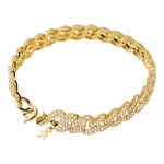 Michael Kors Bracelet Statement Link 925 Silver gold-plated - MKC1427AN710
