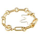 Michael Kors Charm-Armband Custom 925 Silber vergoldet - MKC1239AN710