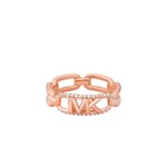 Michael Kors Bague Center Focal Argent 925 Plaqué or rosé - MKC1658CZ791