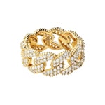 Michael Kors Damenring Statement Link 925 Silber vergoldet - MKC1429AN710