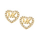 Michael Kors Stud earrings Love 925 Silver gold-plated - MKC1243AN710