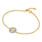 Michael Kors Premium Armband Kors MK Messing Bicolor