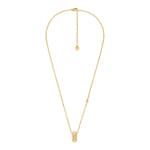 Michael Kors Premium Collier MK Lexington Laiton Plaque Or - MKJ8609710