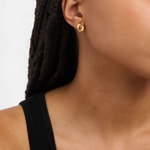 Michael Kors Premium ear studs Kors Love 925 Silver gold plated - MKC1779710