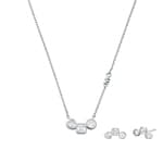 Michael Kors Premium Schmuckset Bezel Mix 925 Silber  