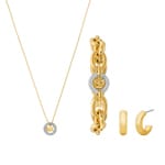 Michael Kors Premium Schmuckset Kors MK Messing Goldig - MKJ8583SET