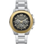 Michael Kors Sage Chronograph 44 Bicolor / Grau