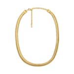 Michael Kors Collier serpent Metallic Muse Laiton plaqué or