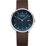 Mondaine Doppio Blue / Brown 41mm
